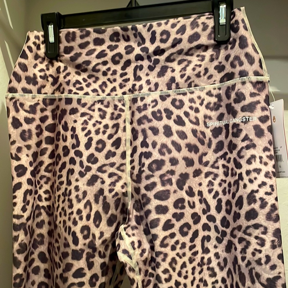 Spiritual Gangster Leopard Print Eco Jersey Leggings